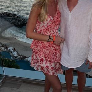 Love Shack Fancy Newport Asymmetric Tiered Dress